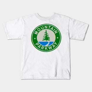 Vintage Mountain Parkway Decal Kids T-Shirt